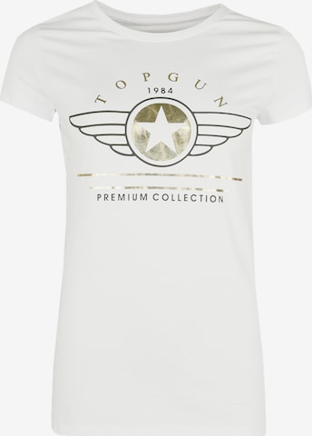 TOP GUN Shirt ' TG20193050 ' in White: front