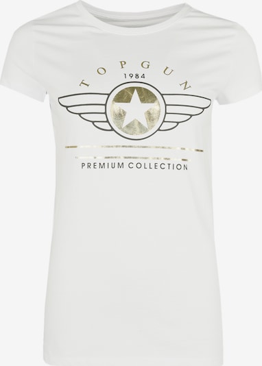 TOP GUN T-Shirt ' TG20193050 ' in gold / schwarz / weiß, Produktansicht