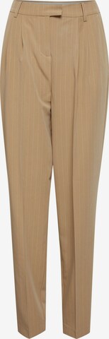 Fransa Regular Pleat-Front Pants 'Callie Pa 1' in Brown: front