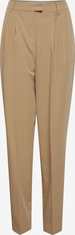 Fransa Pleat-Front Pants 'Callie Pa 1' in Brown: front