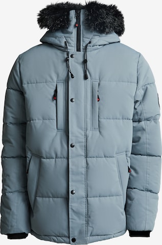 Zavetti Canada Between-seasons parka 'Oshawa 2.0' in Blue: front