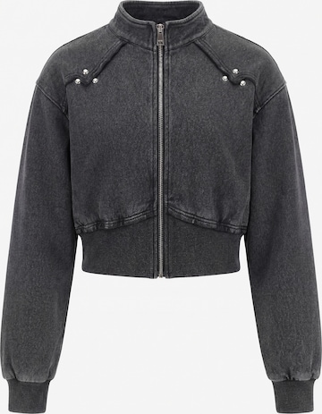 Veste de survêtement myMo ROCKS en gris : devant