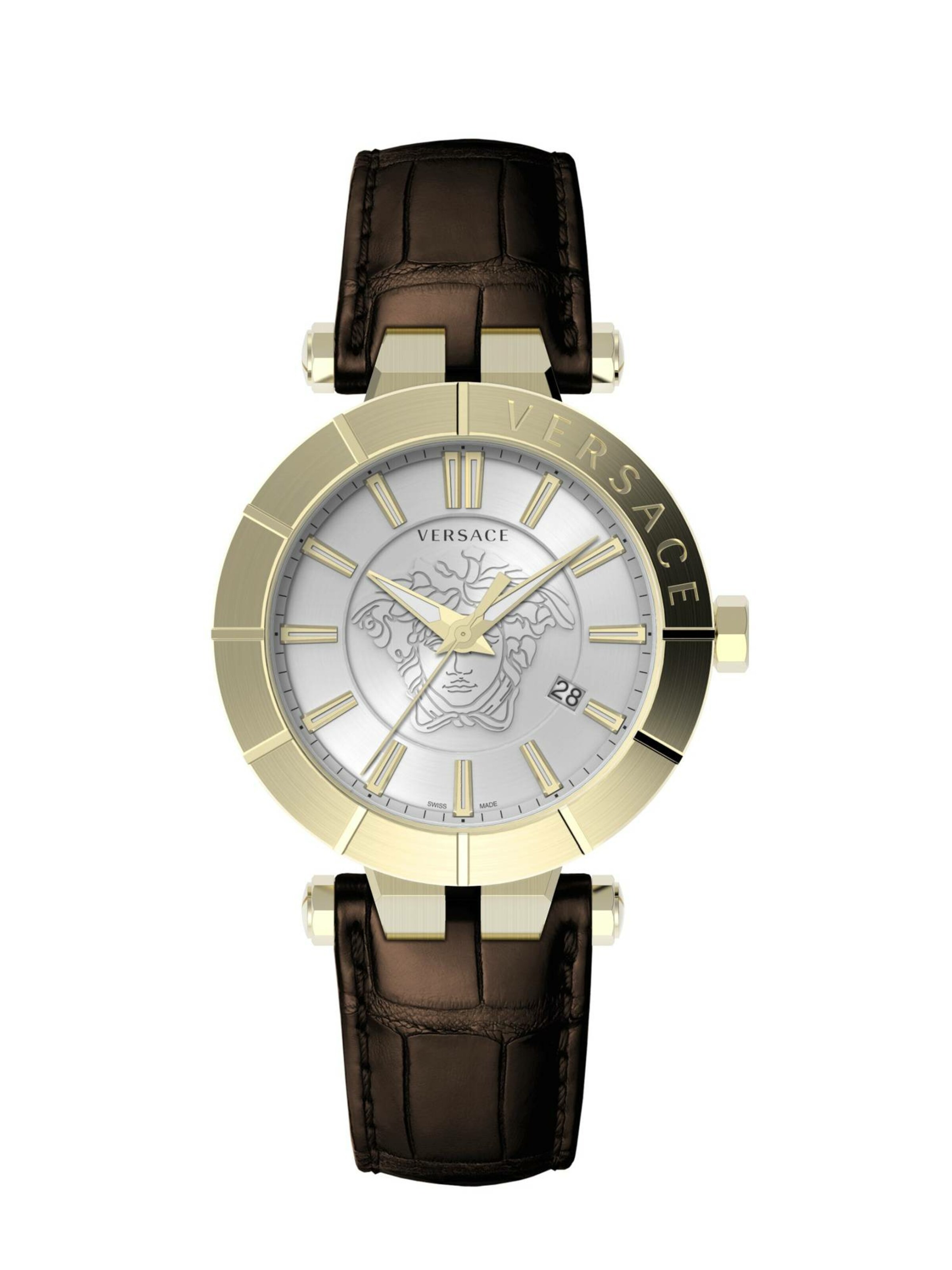 VERSACE Uhr in Gold: Vorderseite