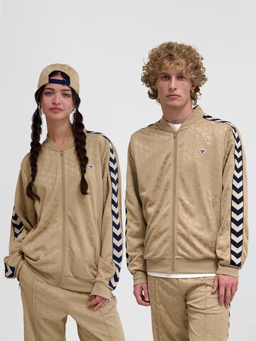 Hummel Sportssweatjakke 'Archive' i brun: forside