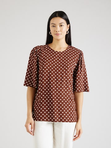 b.young Blouse 'JOSA' in Bruin: voorkant