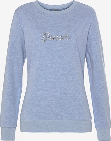 BENCH Sweatshirt in Blauw: voorkant