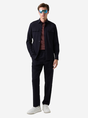 BOGNER Slim Fit Hemd 'Clive' in Blau