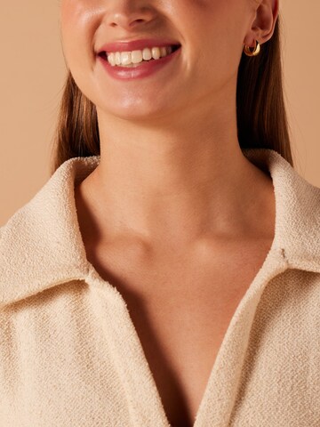 Lucardi Earrings 'Statement' in Gold: front