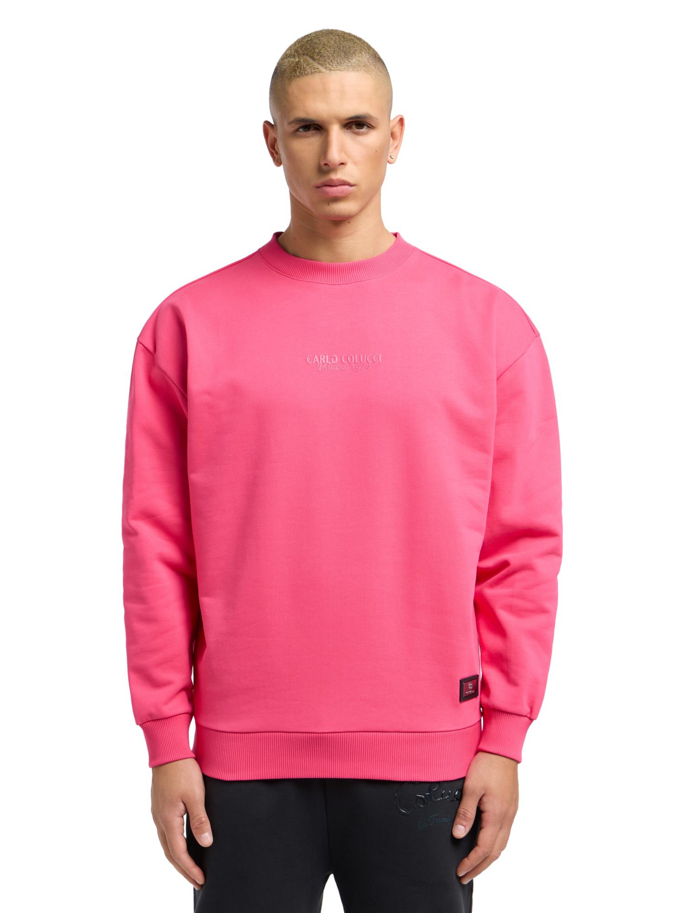 Carlo Colucci Sweatshirt in Pink: Vorderseite