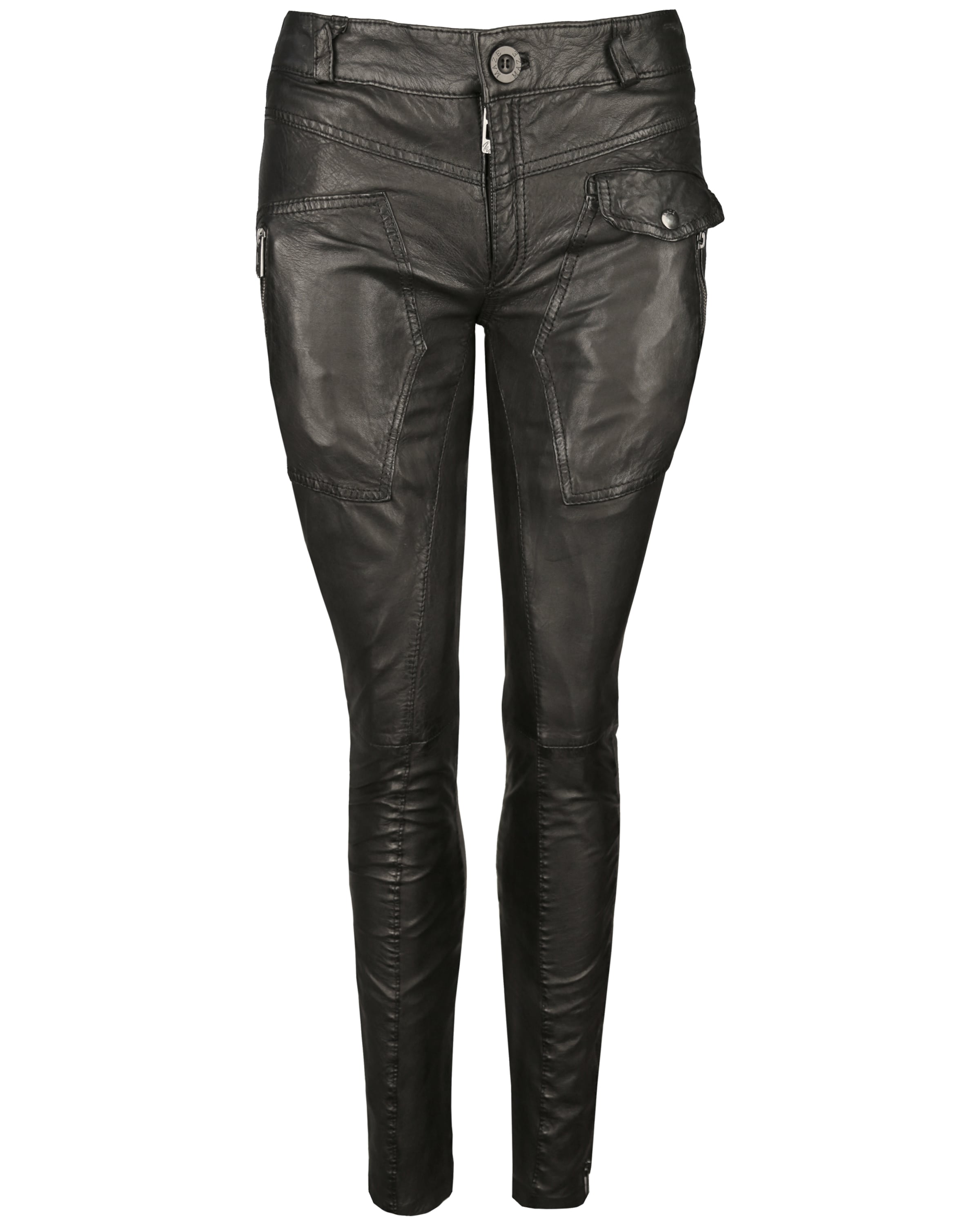 Maze Skinny Broek in Zwart: voorkant