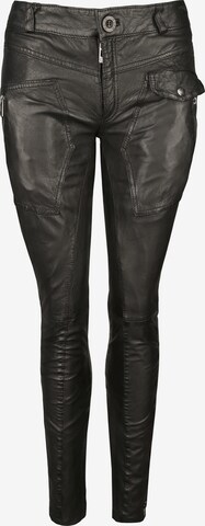 Maze Skinny Pants in Black: front