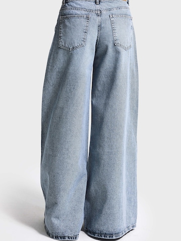 IT'S BASIC Wide leg Jeans 'ELEPHANT LEG LOW RISE JEANS' in Blauw