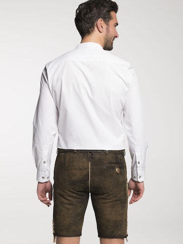 SPIETH & WENSKY Slim Fit Trachtenhemd 'TG Ditfurt' in Weiß