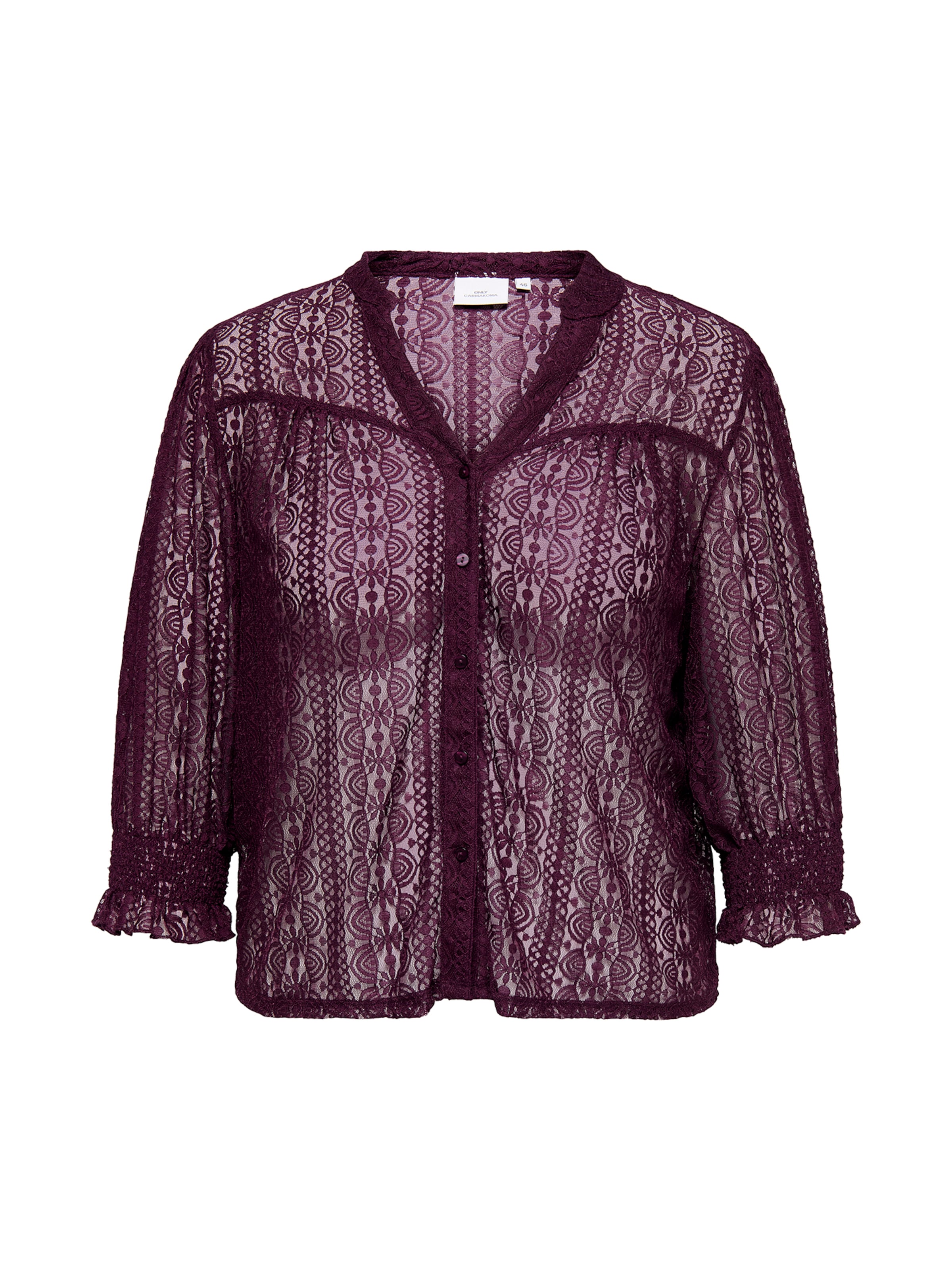 ONLY Carmakoma Bluza 'CARRISMA JOKI' | vijolična barva: sprednja stran