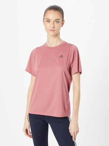 T-shirt fonctionnel 'Run Icons ' ADIDAS SPORTSWEAR en rose : devant