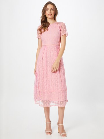 LACE & BEADS Cocktail Dress 'Remi' in Pink: front