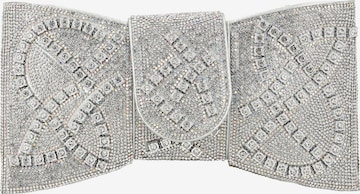 faina Clutch in Zilver: voorkant