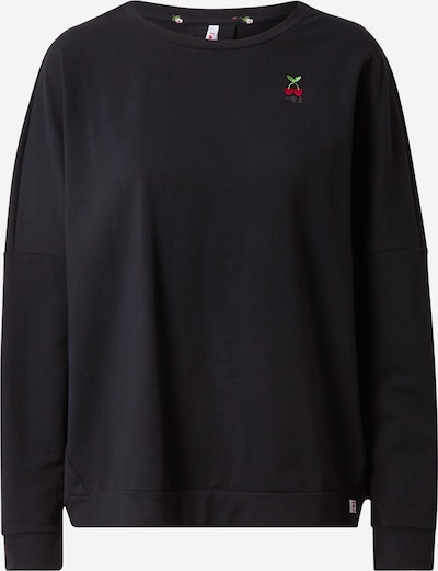Blutsgeschwister Sweater majica u svijetlozelena / vatreno crvena / crna, Pregled proizvoda