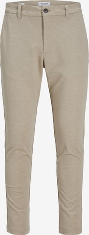 Coupe slim Pantalon chino 'MARCO' JACK & JONES en beige : devant