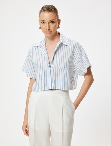 Koton Bluse in Blau: Vorderseite