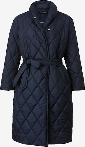 Sara Lindholm Between-Seasons Coat in Blue: front