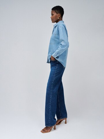 Salsa Jeans Blouse 'Lightdenim' in Blauw