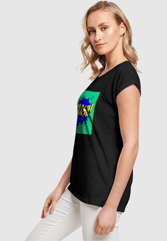 Merchcode Shirt 'Crash Comic' in Schwarz