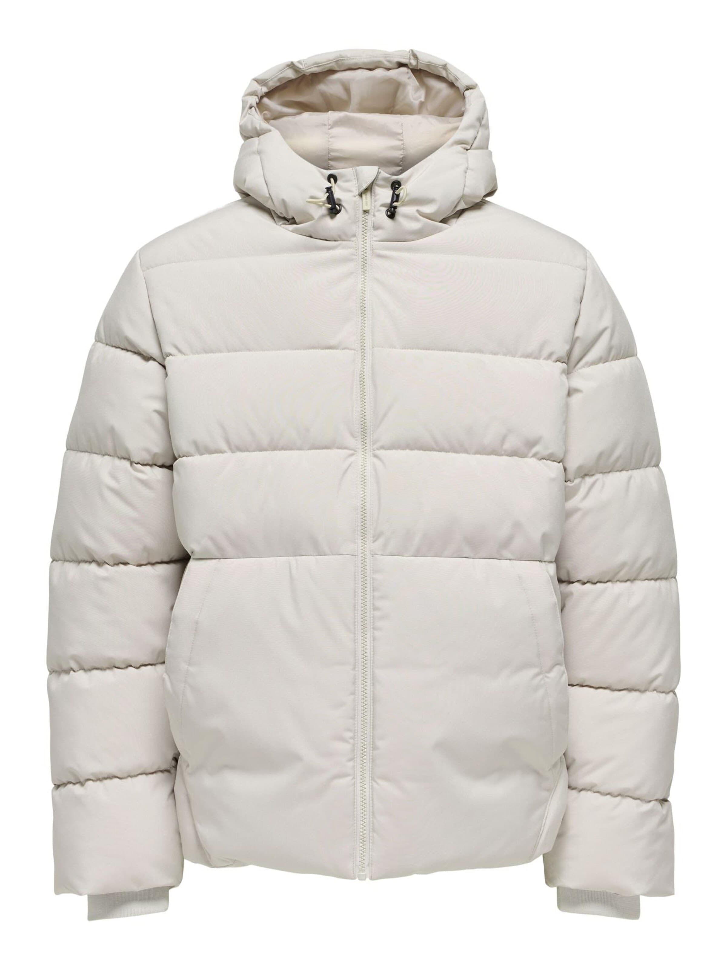 Veste d’hiver '22030170' Only & Sons en beige : devant