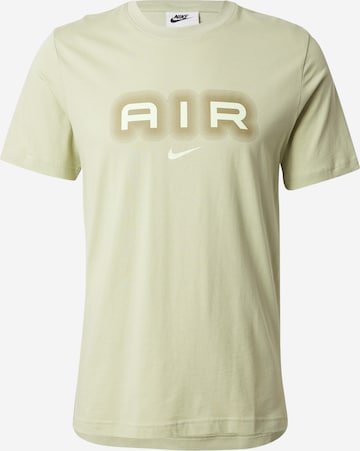Nike Sportswear - Camiseta 'AIR' en verde: frente