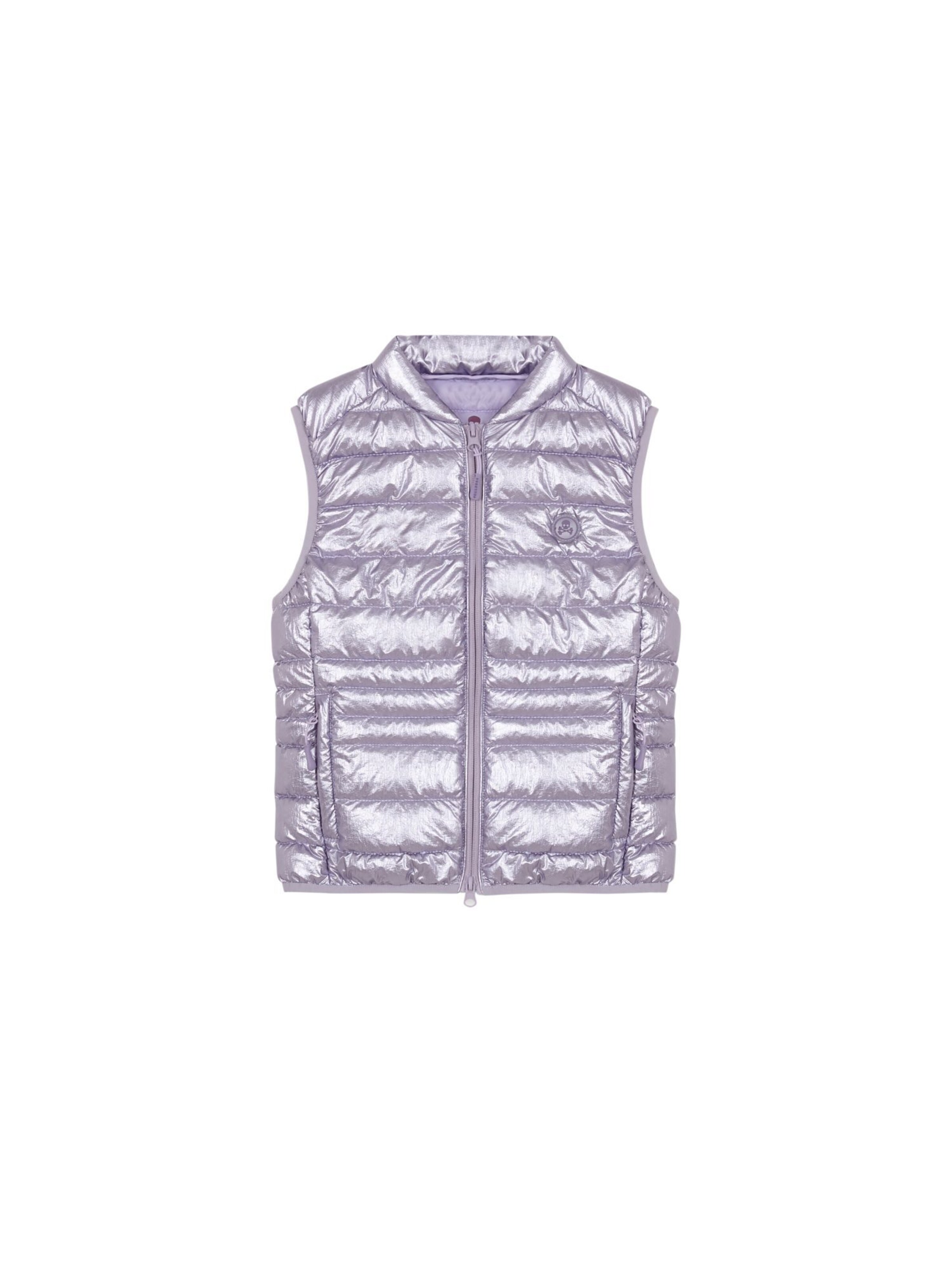 Scalpers Slimfit Weste 'staad' in Lila: Vorderseite