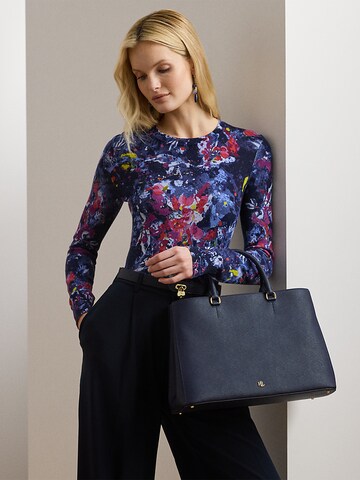 Lauren Ralph Lauren Ročna torbica 'Hanna' | modra barva