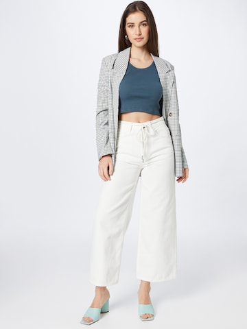 Wide leg Pantaloni 'ERICA' de la recolution pe alb