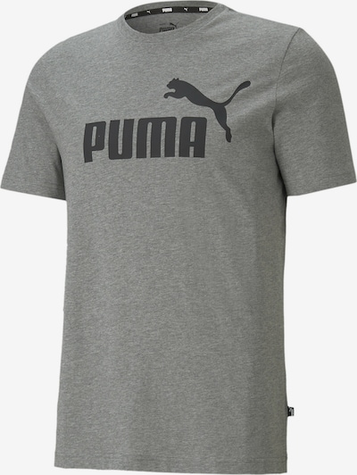 PUMA Functioneel shirt 'Essential' in de kleur Grijs gemêleerd / Zwart, Productweergave