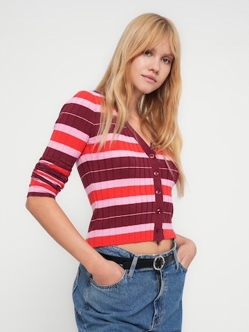 Noisy may Вязаная кофта 'NMANNY' в Красный