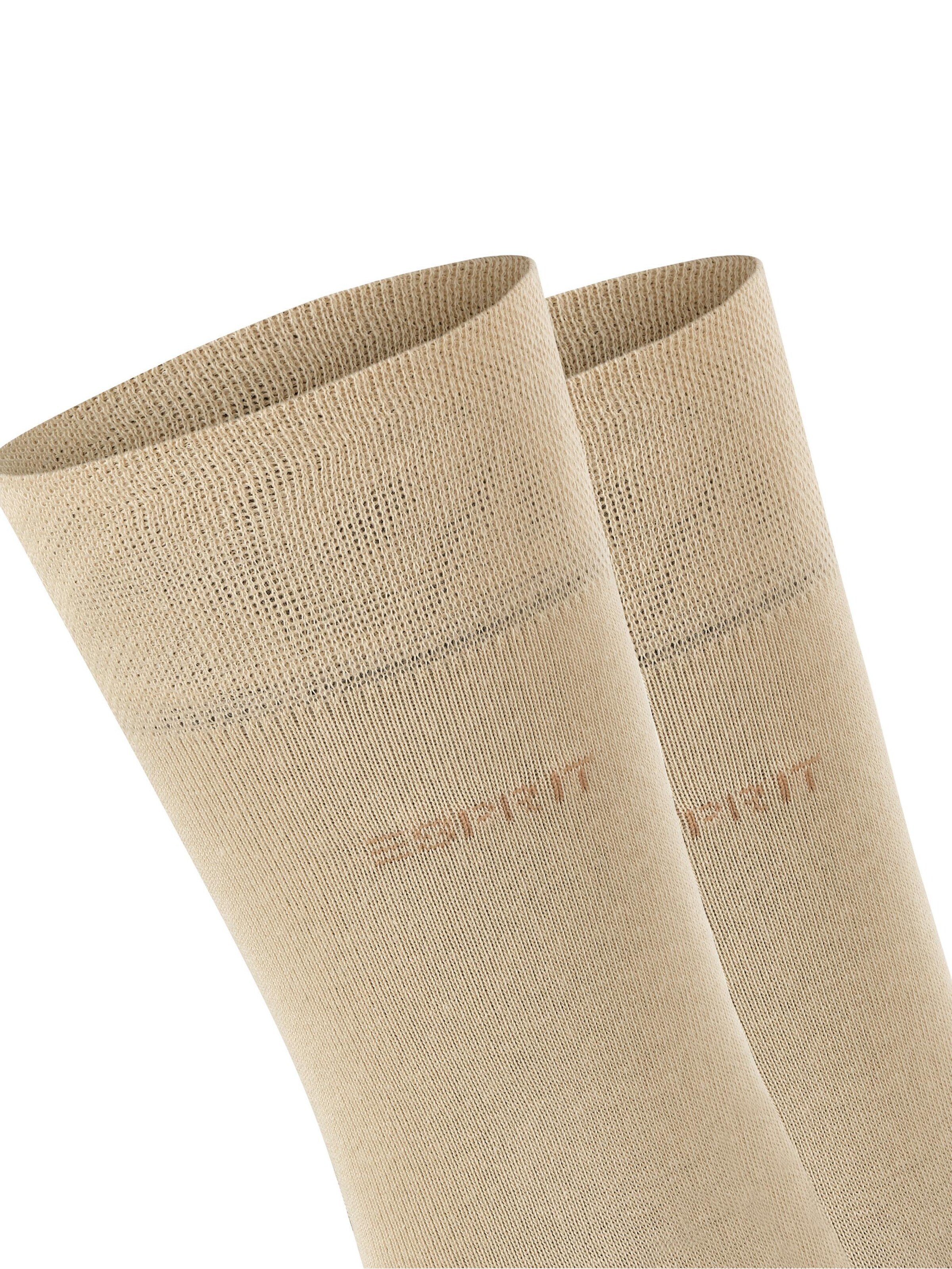 ESPRIT Socks 'Basic Easy 2-Pack' in Beige