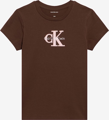 ruda Calvin Klein Jeans Marškinėliai: priekis