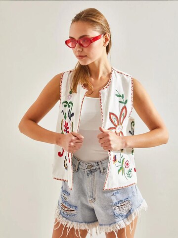 Bianco Lucci Vest in White