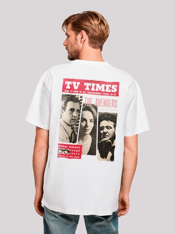 T-Shirt 'TV Times The Avengers 1961 Cover' F4NT4STIC en blanc : devant