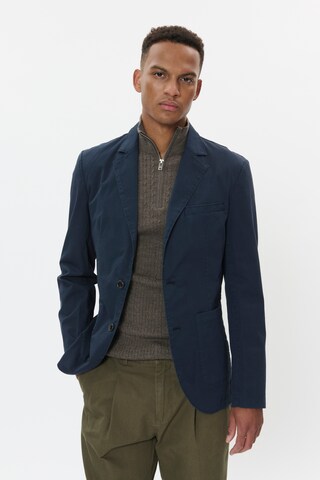 Matinique Regular fit Colbert 'MAGeorge Heritage' in Blauw: voorkant