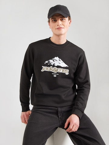 JACK & JONES - Sudadera 'JCOFLARE' en negro: frente