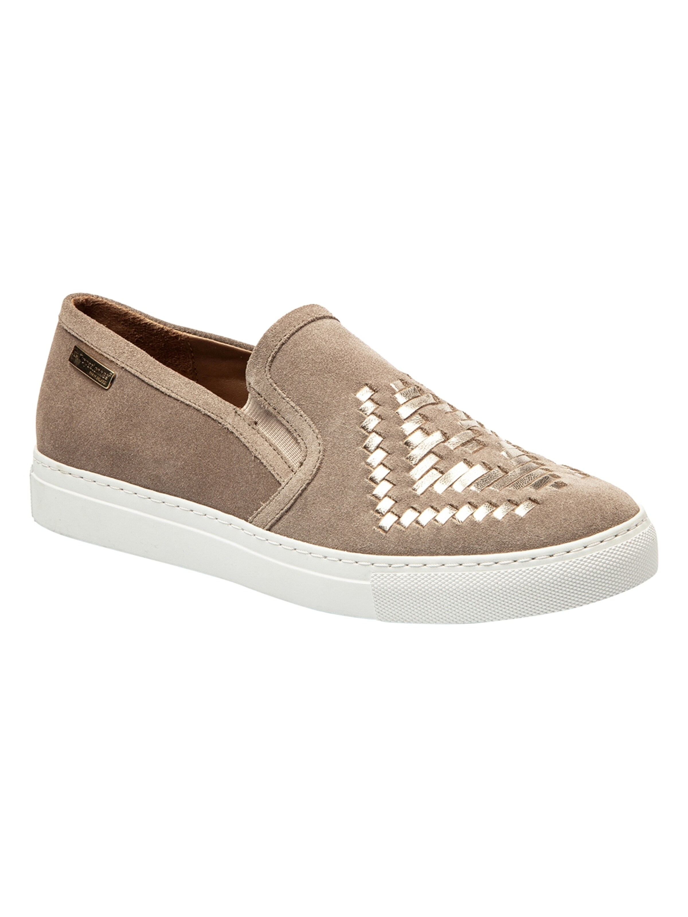 Les Tropéziennes Espadrilles 'Espadrilles aus Loni-Leder' in Grau