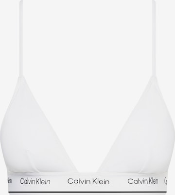 Hauts de bikini Calvin Klein Swimwear en blanc : devant