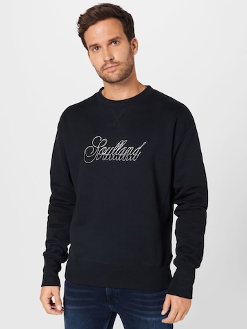 Soulland Sweatshirt in Black: front