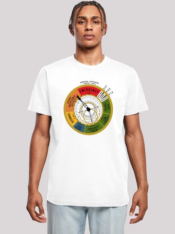 Maglietta 'Fantastic Beasts Threat Level and Harry Potter' di F4NT4STIC in bianco: frontale