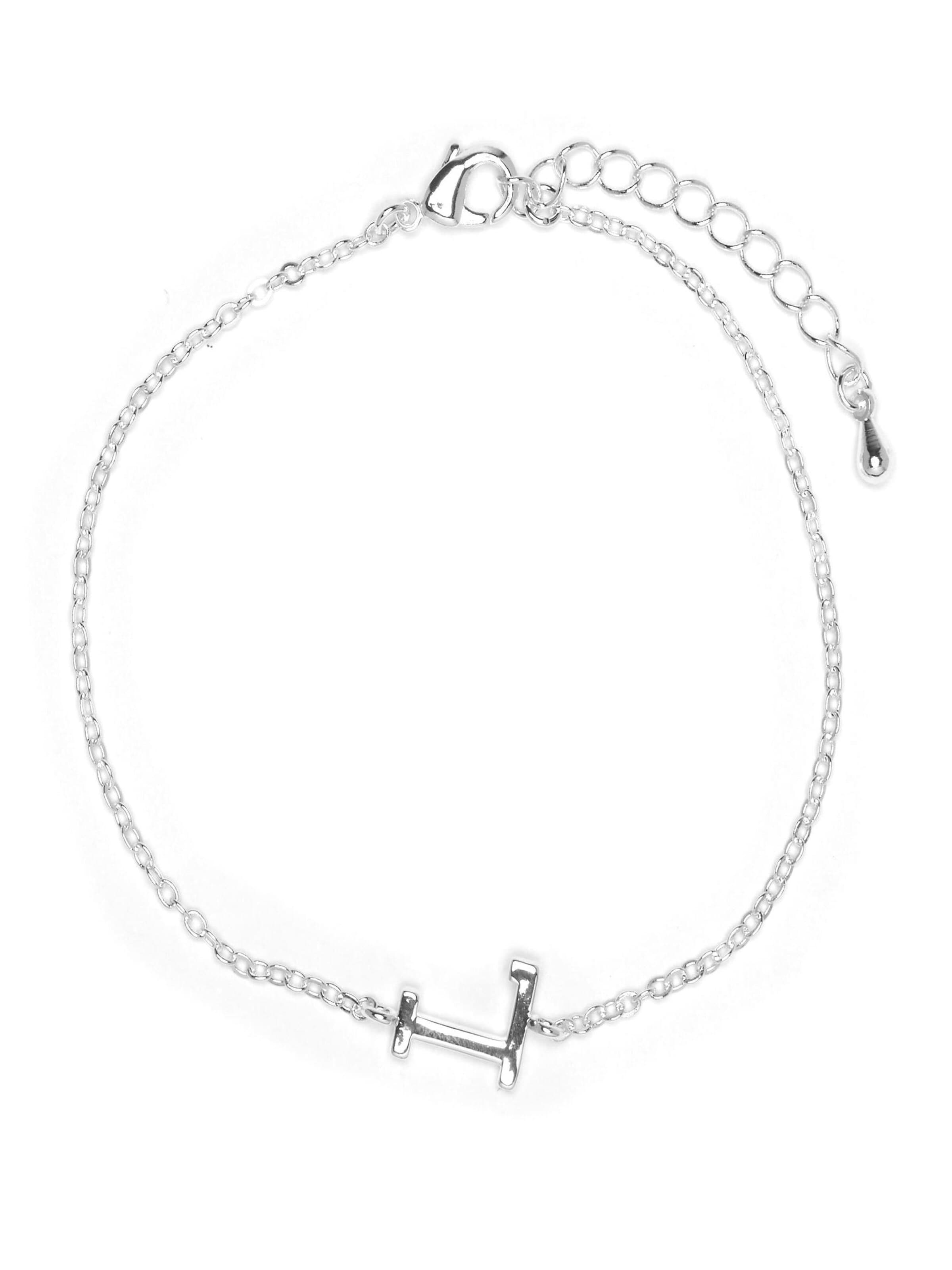 Braccialetto 'Alphabet L' di Luxenter in argento