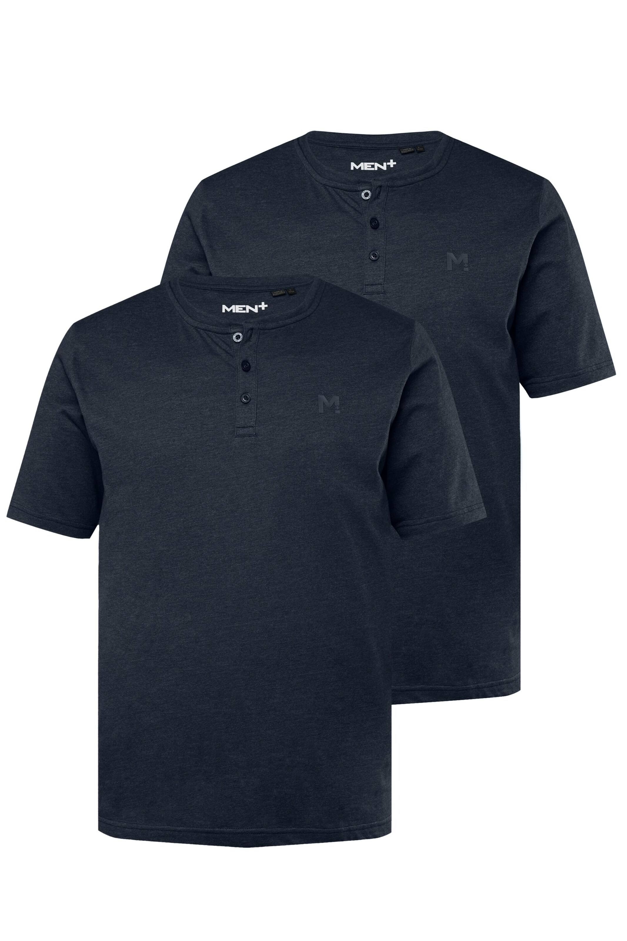 Men Plus Shirt in Blau: Vorderseite