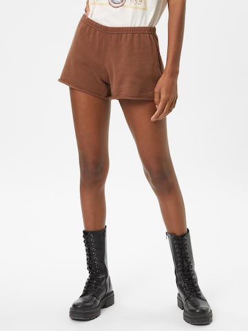 HOLLISTER Pants 'TERRY' in Brown: front