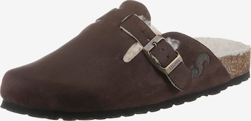 thies Mules in Brown: front