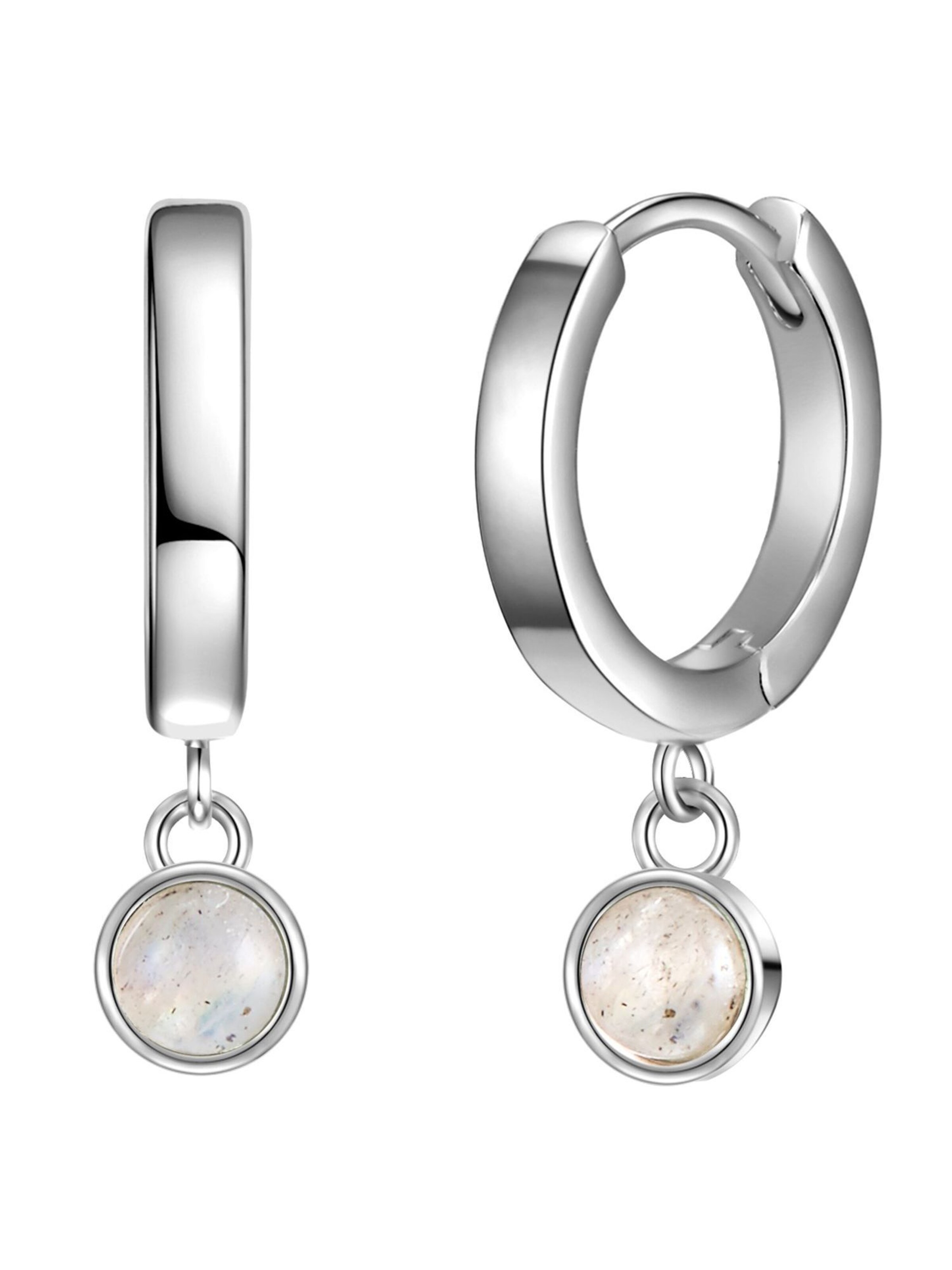 Boucles d'oreilles Glanzstücke München en argent : devant