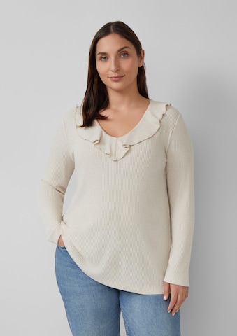 T-shirt s.Oliver en beige : devant